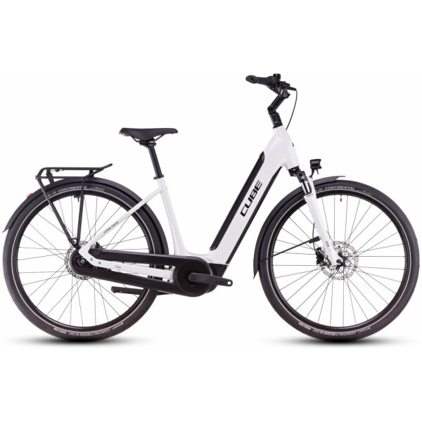 Cube SUPREME HYBRID COMFORT ONE 500 Metallicwhite/black Lageinstap