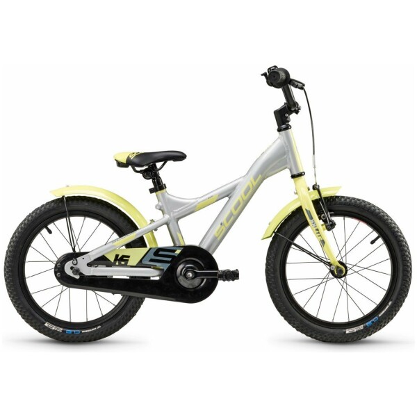 Scool XXlite 16-1 1-speed terugtraprem Silver/Lime