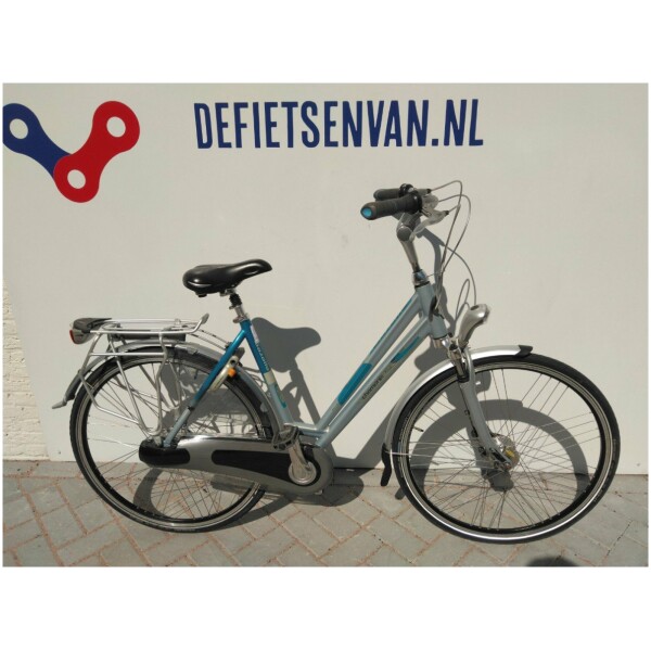 Gazelle Chamonix C7 Zilver/blauw Dames
