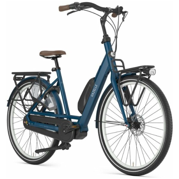 Gazelle Bloom C7 HMS inclusief een 630WH Mallard Blue Mat Dames