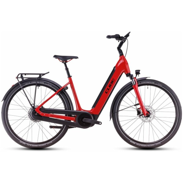 Cube SUPREME HYBRID COMFORT PRO 500 Firered/black Lageinstap