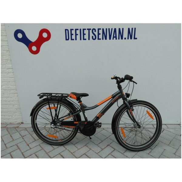 Scool Urban steel ltd 3-Speed Antraciet/oranje Jongens