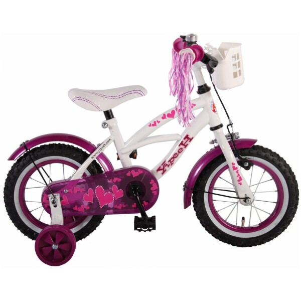 Volare Heart Cruiser Wit/paars 12 Meisjes