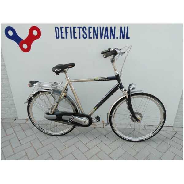 Gazelle Chamonix C8 Donkerblauw/zilver Heren