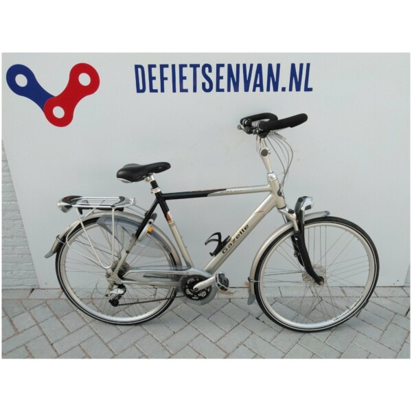 Gazelle Medeo Excellent Zilver/donkerblauw Heren